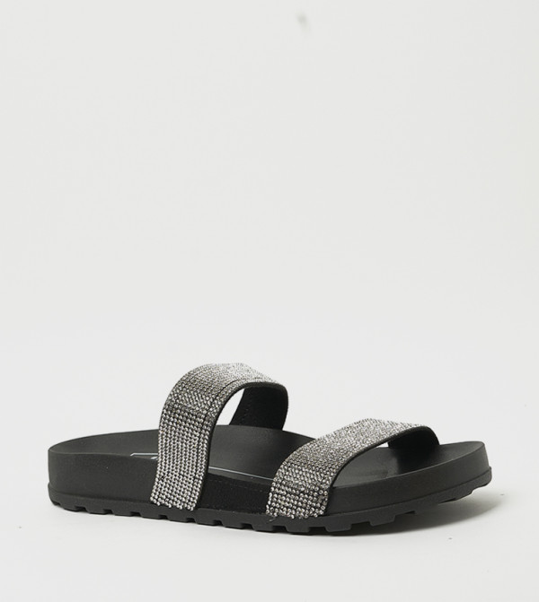 ISABELLA Embellished Double Strap Comfort Sandals