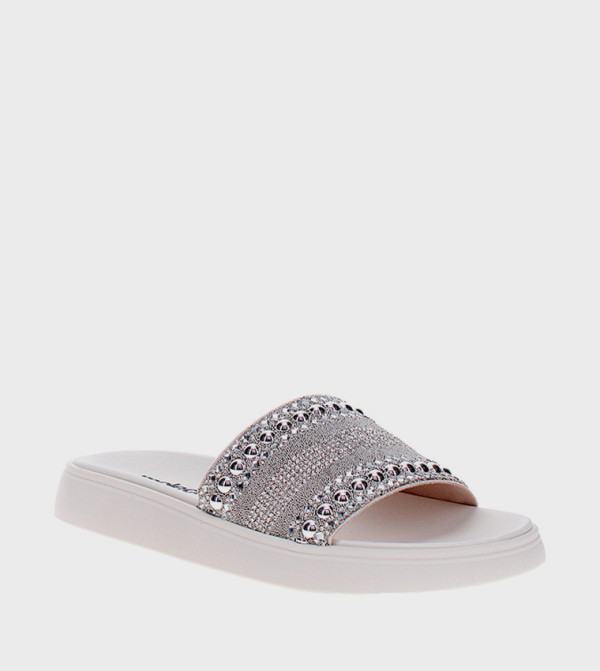 Embellished Open Toe Comfort Sandals