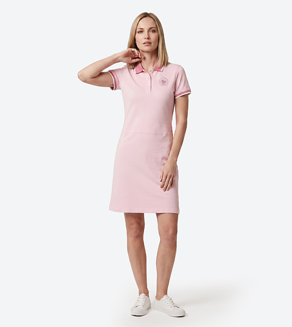 FAMILY AFFAIR Logo Embroidered T-Shirt Dress