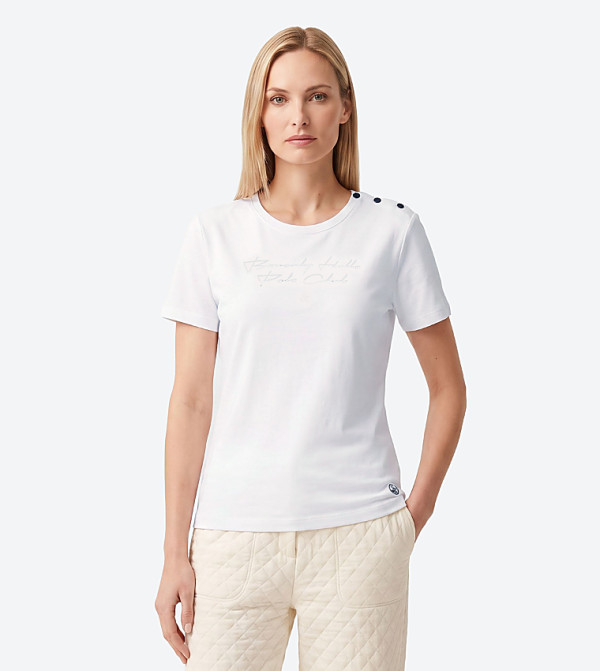 Logo Detail Crew Neck T-Shirt