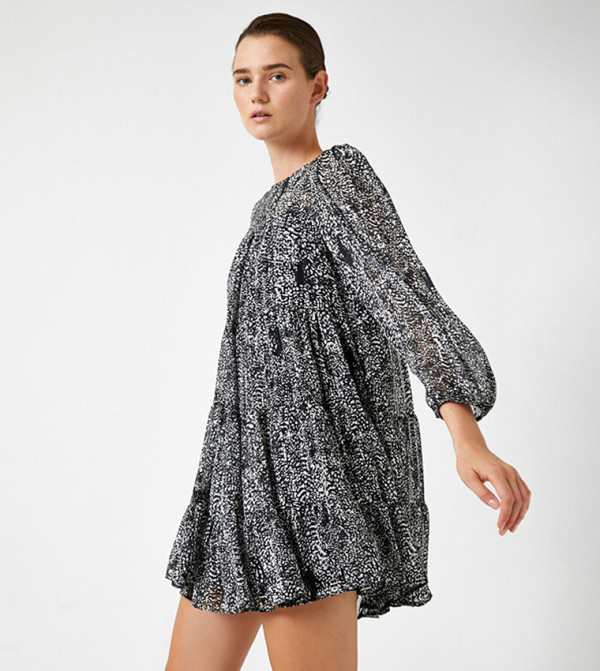 Printed Mini Dress