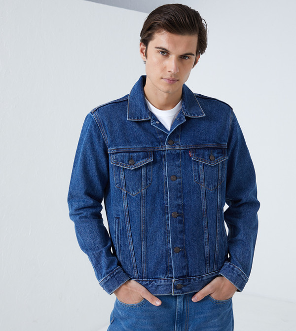 Long Sleeves Denim Trucker Jacket
