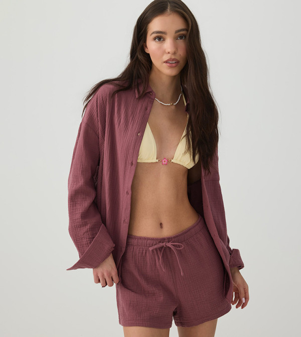 Textured Long Sleeves Shirt