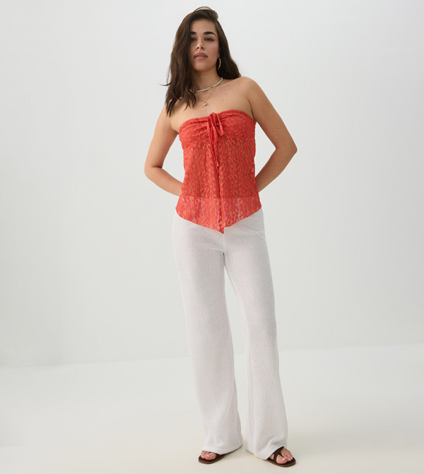 Crochet Wide Leg Pants