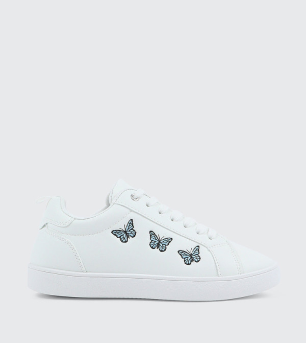 Round Toe Lace-Up Sneakers