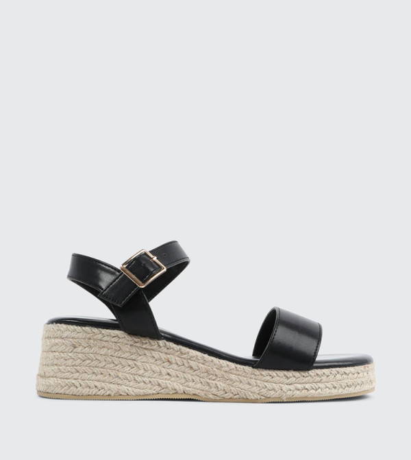 Ankle Strap Buckle Wedges