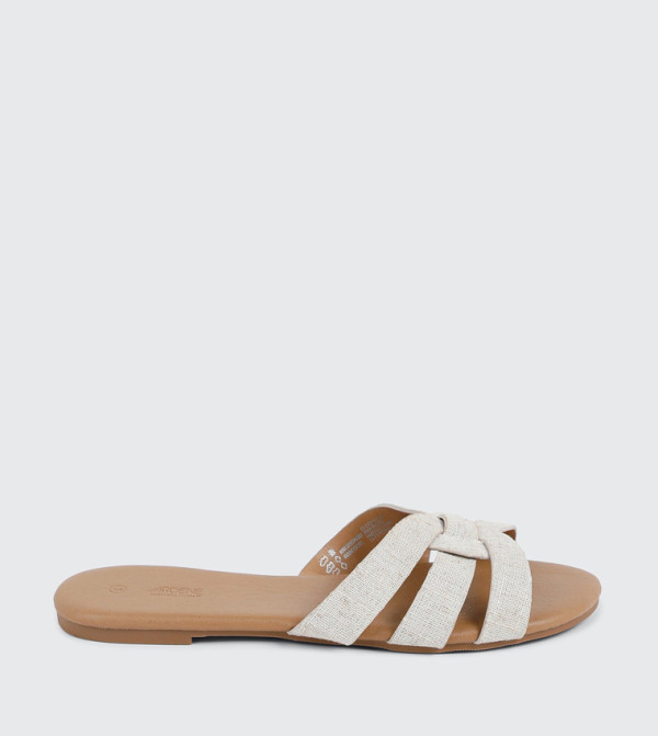 Braided Band Flat Sandals