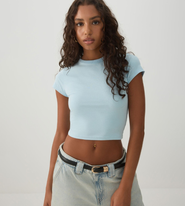 BASICORE™ Solid Cropped T-Shirt