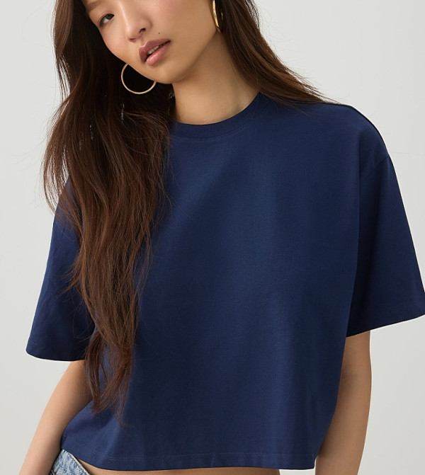 BASICORE™ Boxy Cropped T-Shirt