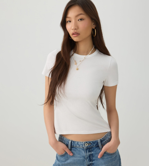 BASICORE™ Solid Cropped T-Shirt