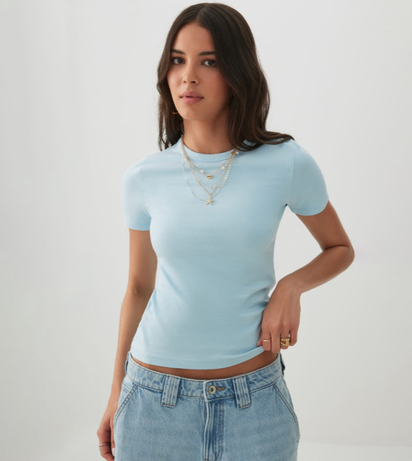 BASICORE™ Solid Cropped T-Shirt