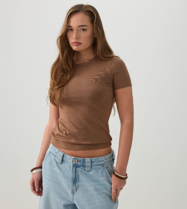BASICORE™ Solid Cropped T-Shirt