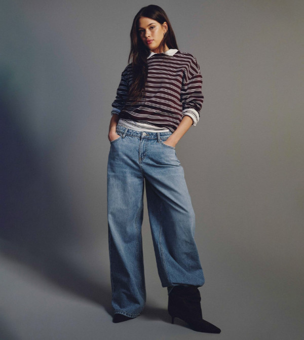 The Weekend Fit Low Rise Slouchy Wide Leg Jeans