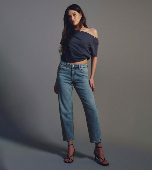 The Cropped Era Fit Ankle Straight Jeans