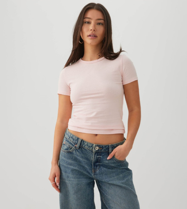 BASICORE™ Solid Crew Neck Slim Fit T-Shirt