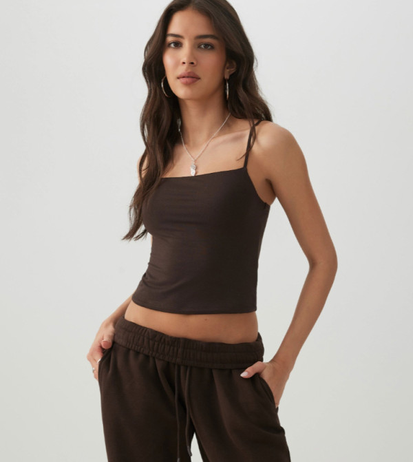 Smoothcore™ Square Neck Cropped Top