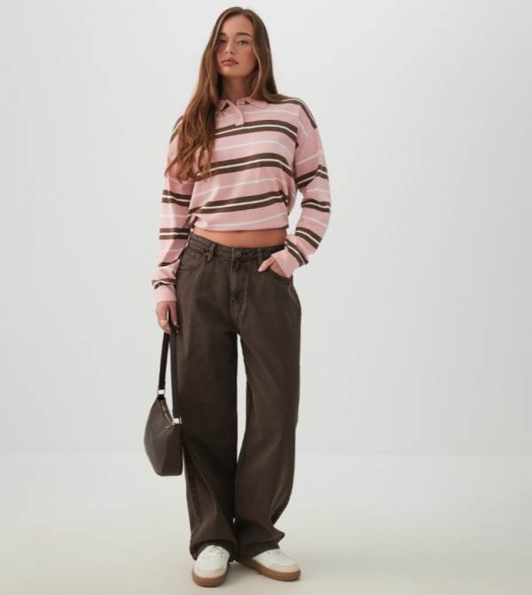 The Muse Fit Mid Rise Baggy Pants