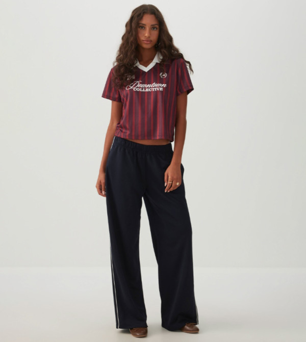 Striped Wide Leg Pants