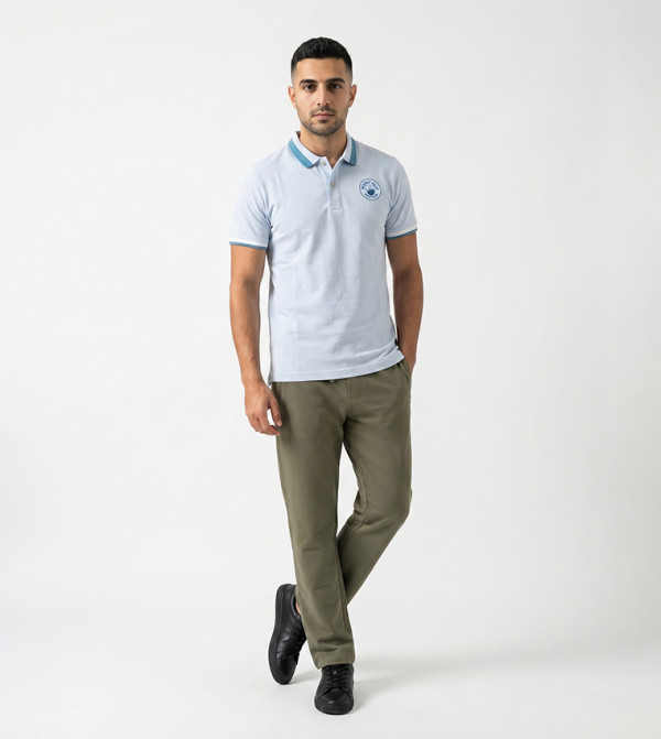 Logo Detail Short Sleeves Polo T-Shirt