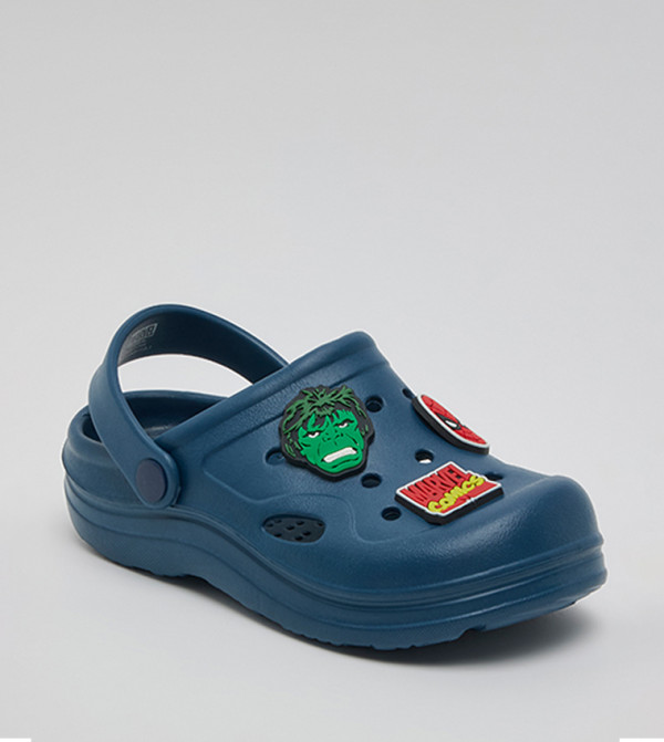 Charm Detail Slingback Clogs