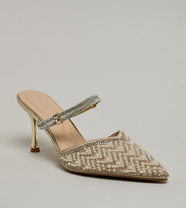 Embellished Heeled Pumps