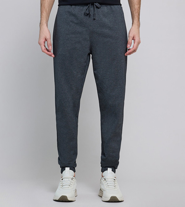 Solid Joggers with Drawstring Waist