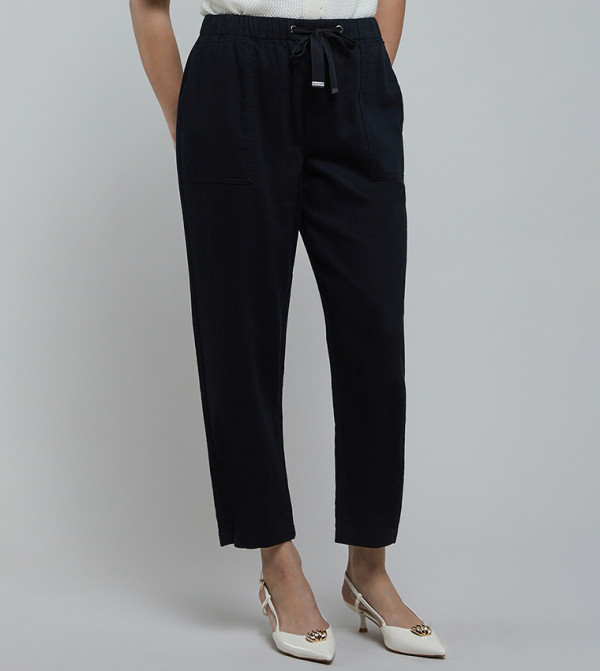 Solid Tapered Fit with Drawstring Waist