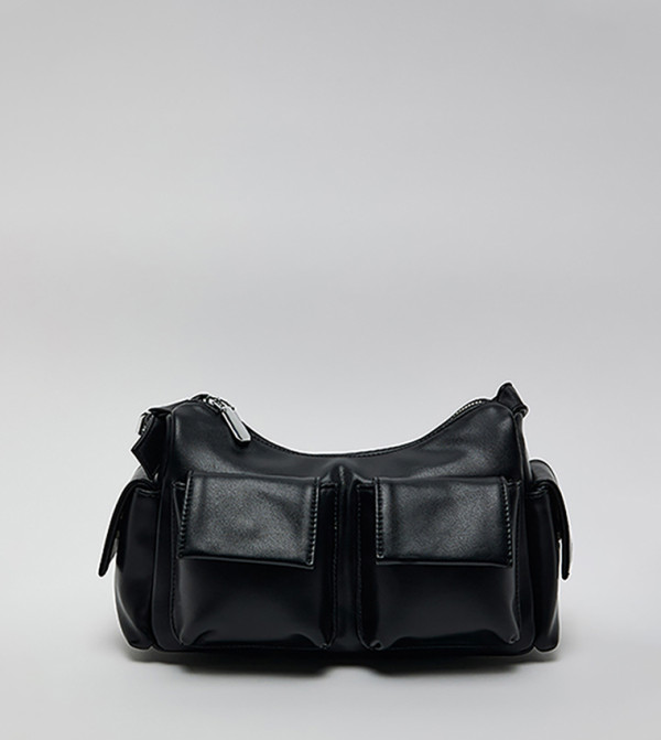 Pockets Detail Shoulder Bag