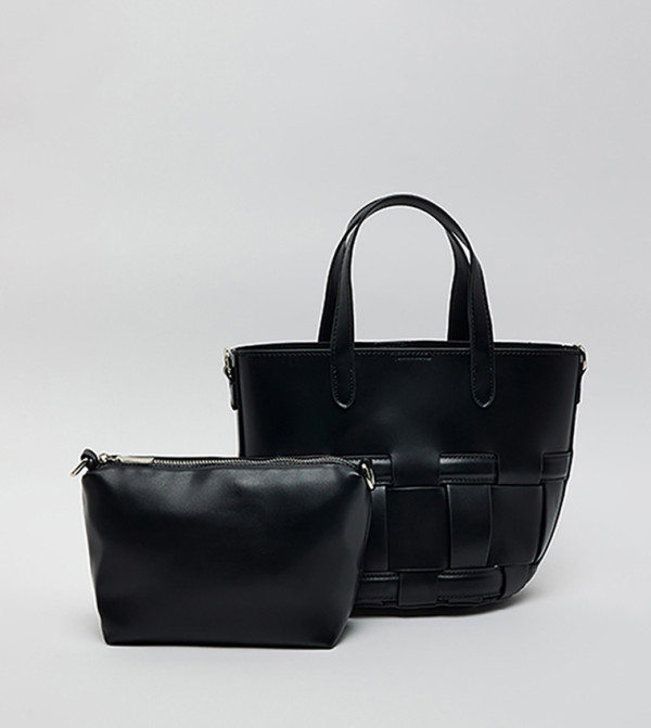 Braided Tote Bag Set