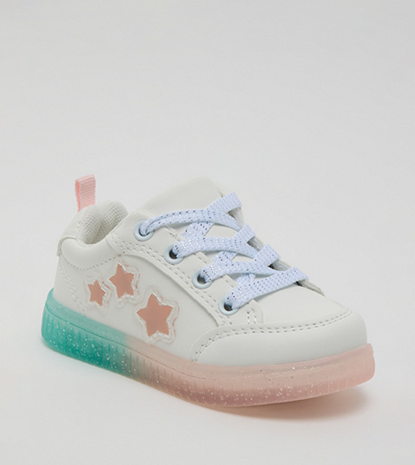 Star Detail Lace Up Sneakers