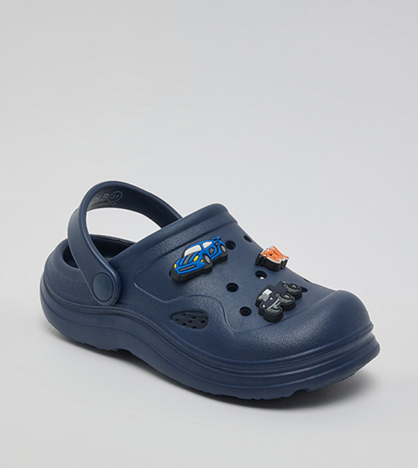 Charm Detail Slingback Clogs