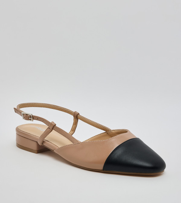 Color Block Slingback Sandals