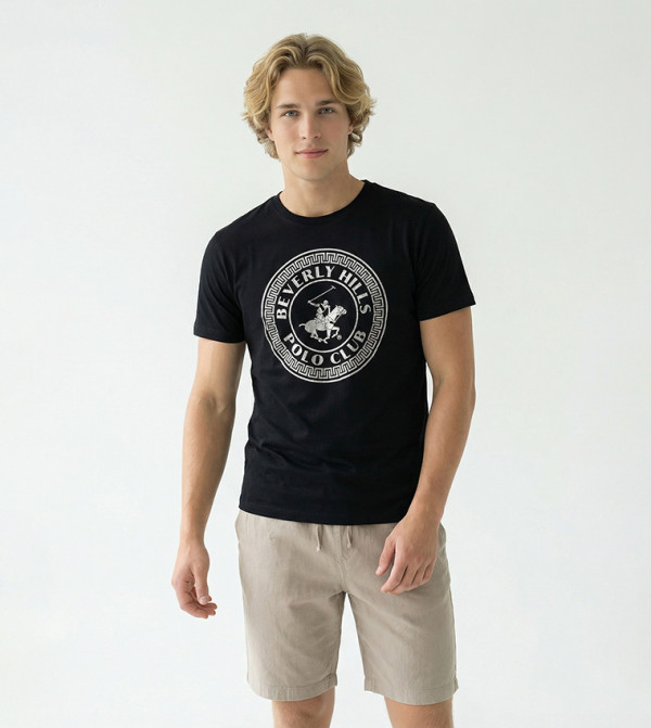 Logo Printed Crew Neck T-Shirt
