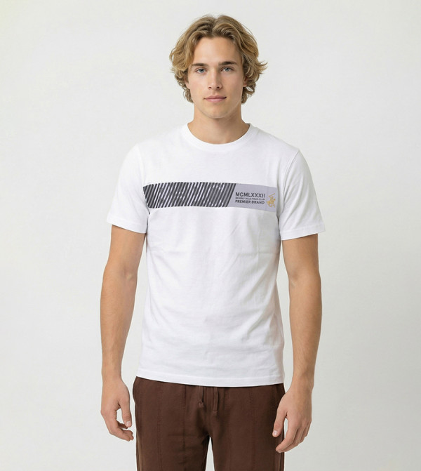 Logo Printed Crew Neck T-Shirt