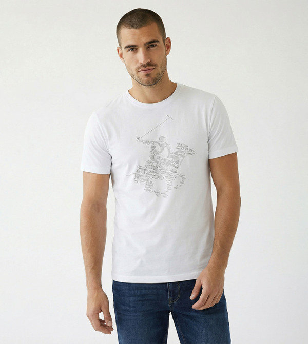 Logo Printed Crew Neck T-Shirt