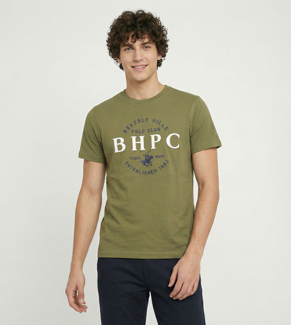 Logo Printed Crew Neck T-Shirt