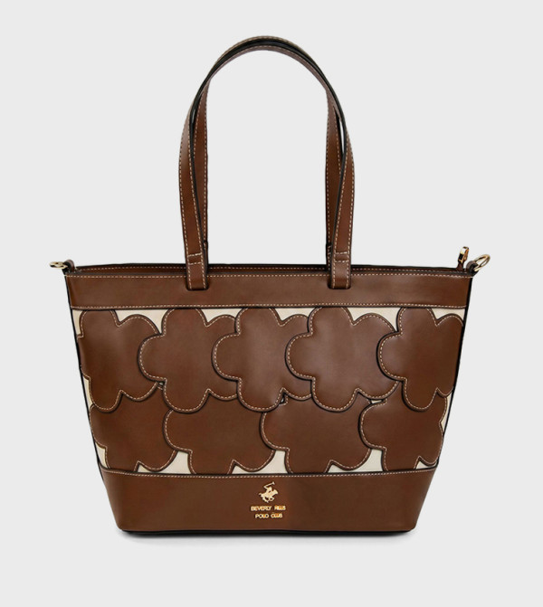 Floral Appliqued Tote Bag