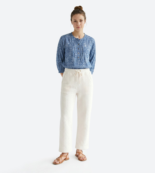 Patterned 3/4 Sleeves Top