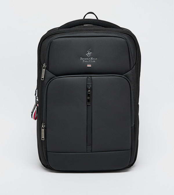 Logo Detail Multi Pocket Backpack