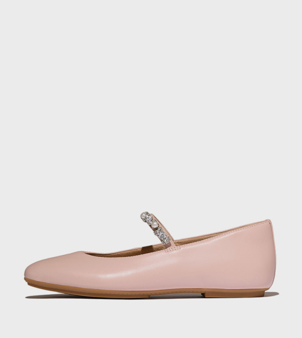 DELICATO Pearls & Crystal Embellished Mary Jane Shoes