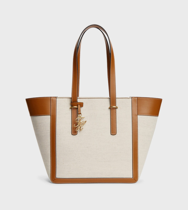 Contrast Trim Tote Bag