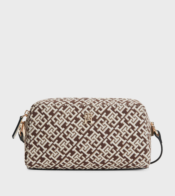 Monogram Patterned Crossbody Bag
