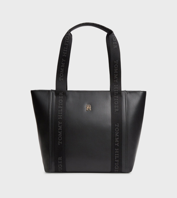 Monogram Detail Tote Bag