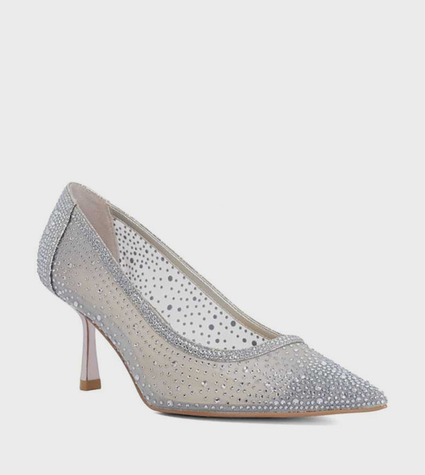 BRIVELLE Embellished Pointed Toe Pumps