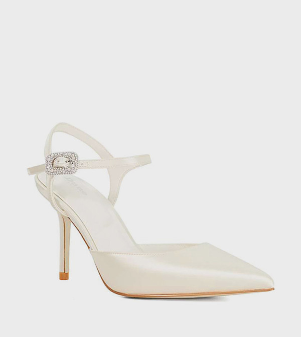 CELEBRANT Embellished Ankle Strap Pumps