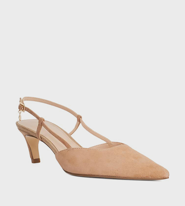 CLARINA Suede Slingback Pumps