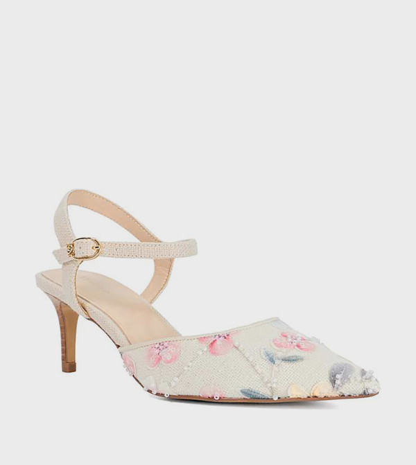 CULTIVATED Embellished Ankle Strap Pumps