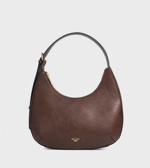 DAINTILY Solid Zippered Hobo Bag
