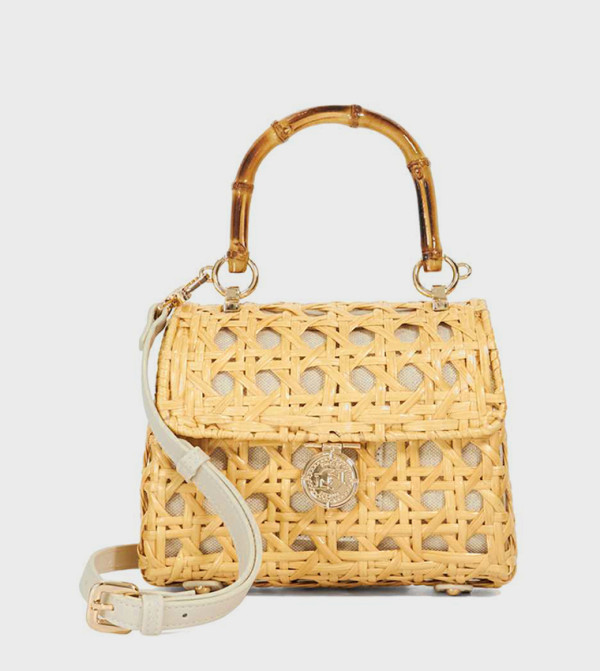 Braided Top-Handle Bag