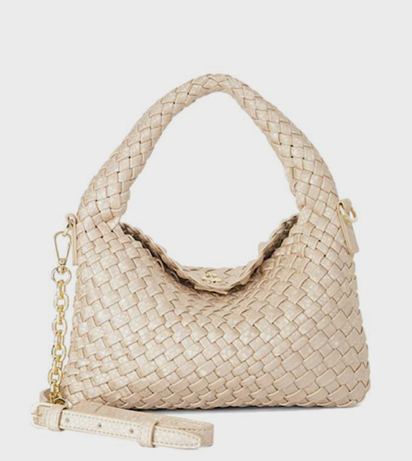 DINKYDELIBERATE Basket Weave Mini Hobo Bag